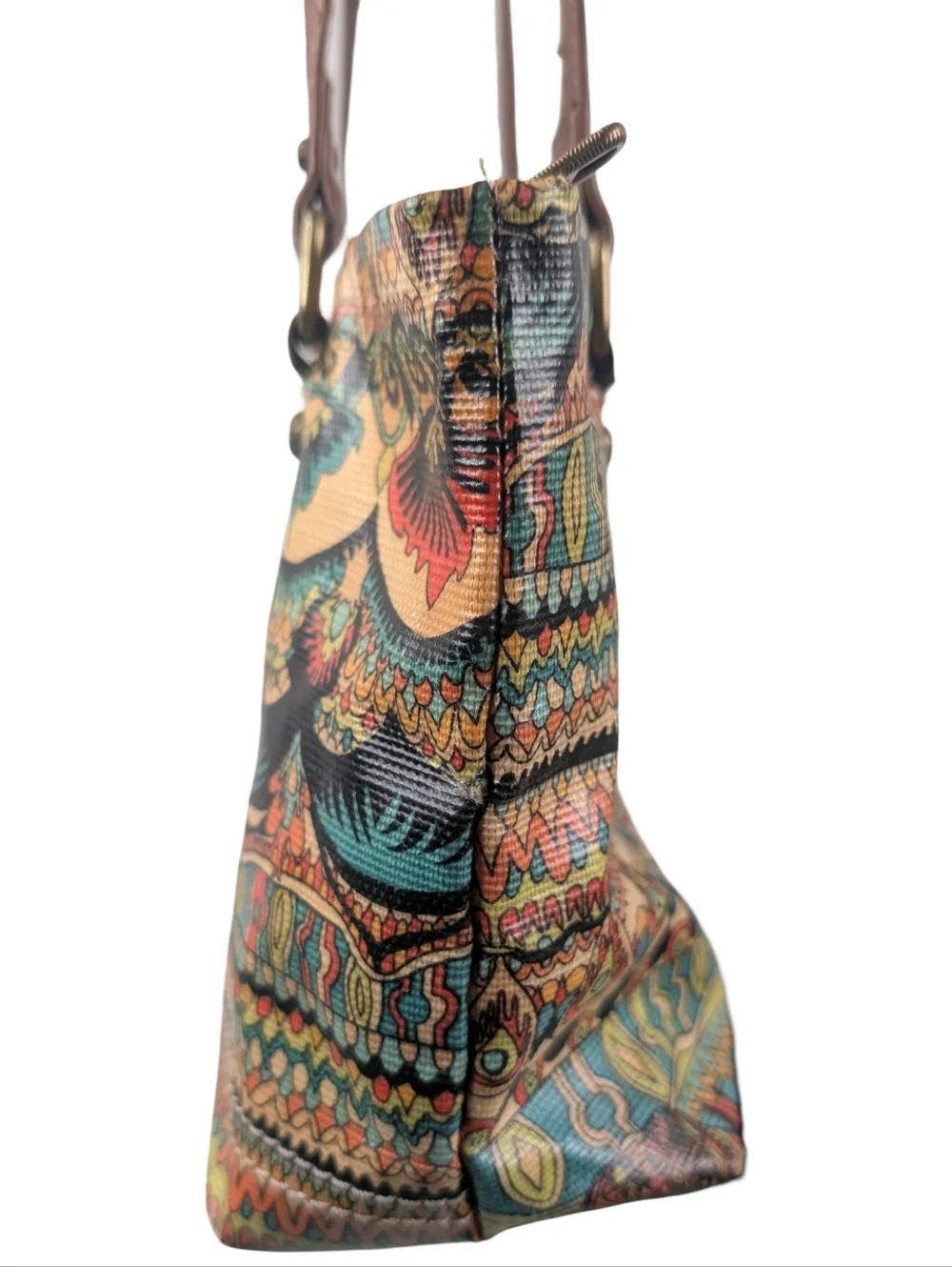 Sakroots Artist Circle Tote Colorful Boho Print Shoulder Bag